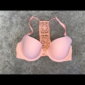 Pink. Victoria Secret. Lined Demi Bra.